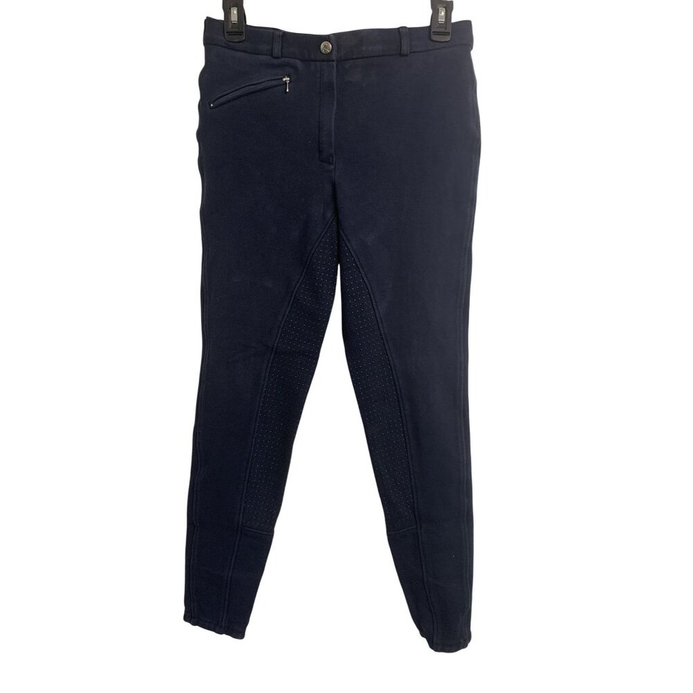 Horze 26 Cotton Equestrian Riding‎ Breeches Pants Navy Blue